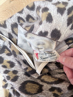 Extremely Rare 1970s Pringle of Scotland Leopard Print Cashmere Polo Dress