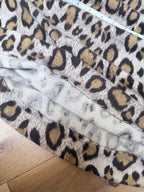 Extremely Rare 1970s Pringle of Scotland Leopard Print Cashmere Polo Dress