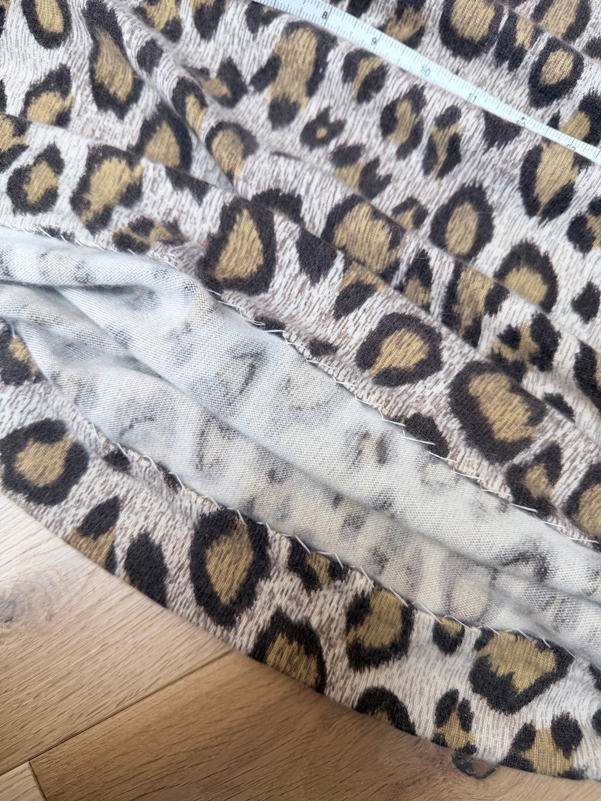 Extremely Rare 1970s Pringle of Scotland Leopard Print Cashmere Polo Dress