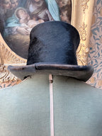 Antique 19th Century Witchy Black Top Hat | Gothic Victorian Collector’s Piece
