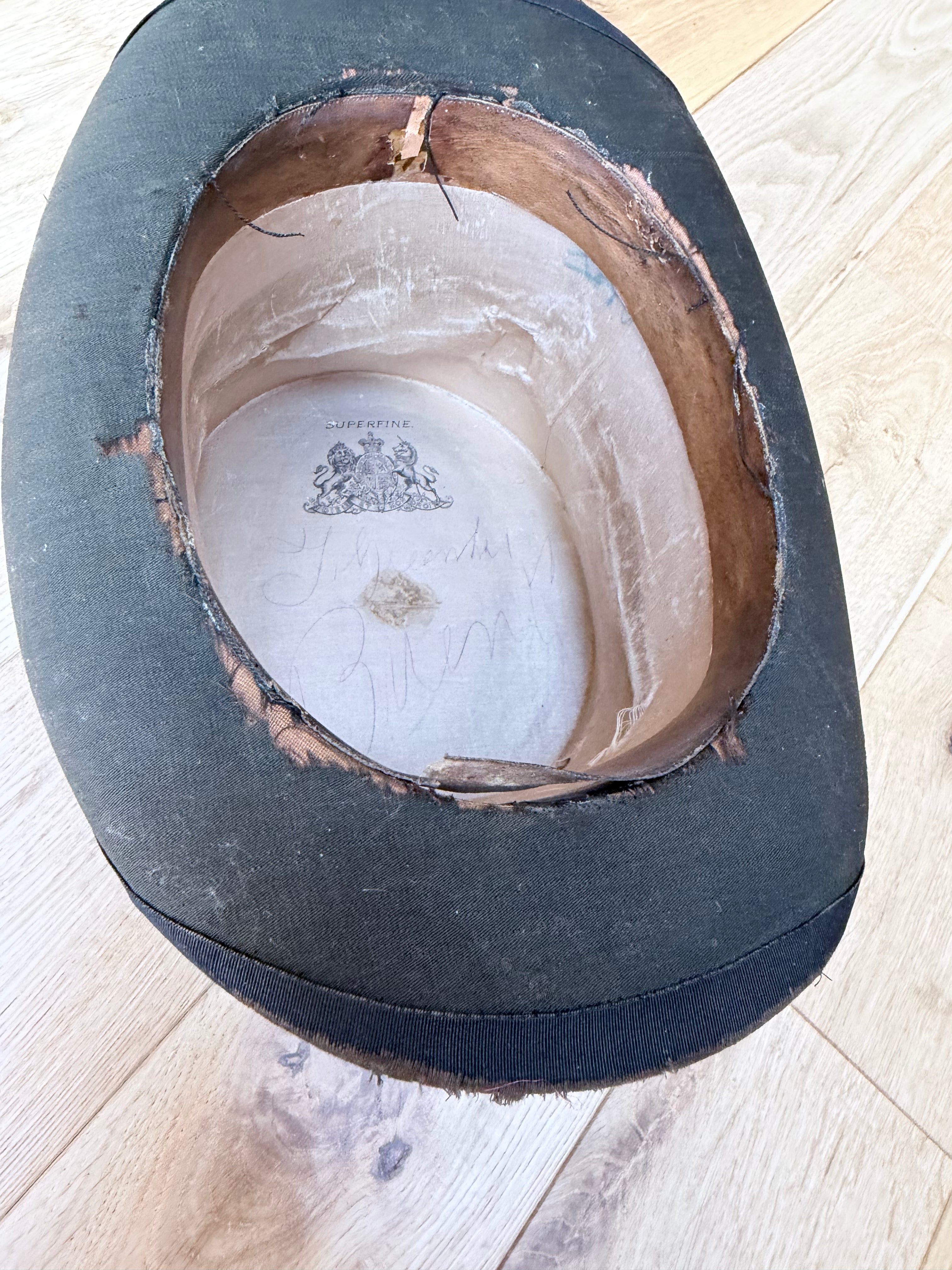 Antique 19th Century Witchy Black Top Hat | Gothic Victorian Collector’s Piece