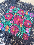 Antique Hungarian Matyó Hand Embroidered Floral Doily | c. 1890–1920