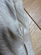 Antique Museum-Archived 1930s Silk Satin Cold-Shoulder Gown