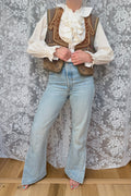 Antique Ottoman Embroidered Waistcoat | Jimi Hendrix Bohemian Vest