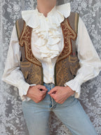 Antique Ottoman Embroidered Waistcoat | Jimi Hendrix Bohemian Vest
