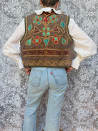 Antique Ottoman Embroidered Waistcoat | Jimi Hendrix Bohemian Vest