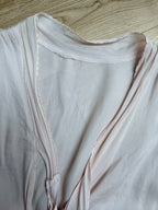 Rare Antique 1920s/1930s Silk Gown with Hand-Scalloped Details