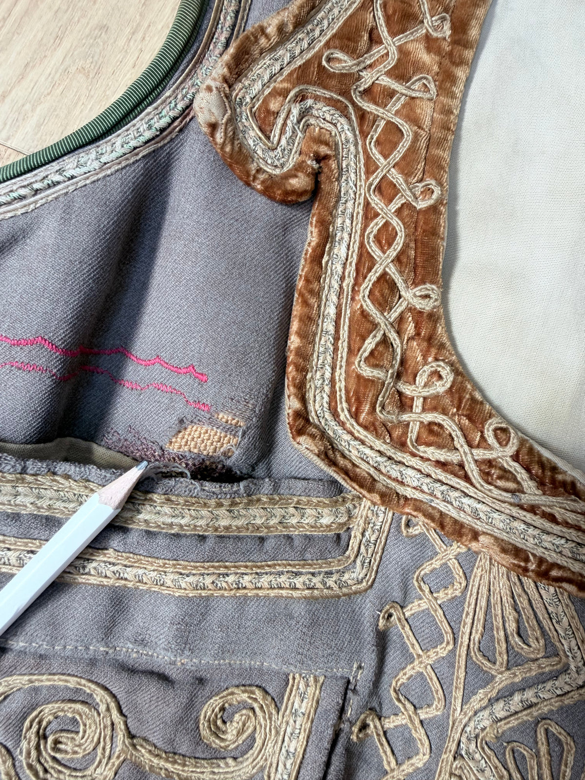 Antique Ottoman Embroidered Waistcoat | Jimi Hendrix Bohemian Vest