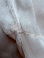 Rare Antique 1920s/1930s Silk Gown with Hand-Scalloped Details