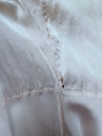 Rare Antique 1920s/1930s Silk Gown with Hand-Scalloped Details