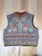 Antique Ottoman Embroidered Waistcoat | Jimi Hendrix Bohemian Vest