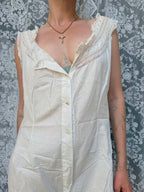 Antique 1890-1910 Victorian Cotton Lace Jumpsuit Bloomers