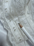 Antique 1890-1910 Victorian Cotton Lace Jumpsuit Bloomers