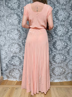 Antique Vintage 1930s Italian Silk & Broderie Anglaise