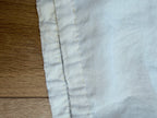 Antique 1920s Cream Cotton Slip Midi Dress with Lace Trim