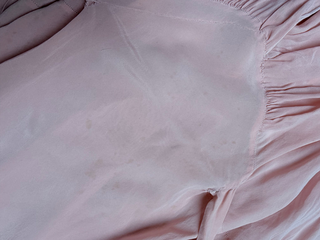 Antique Vintage 1930s Pink Silk Two-Piece Gown & Jacket Set