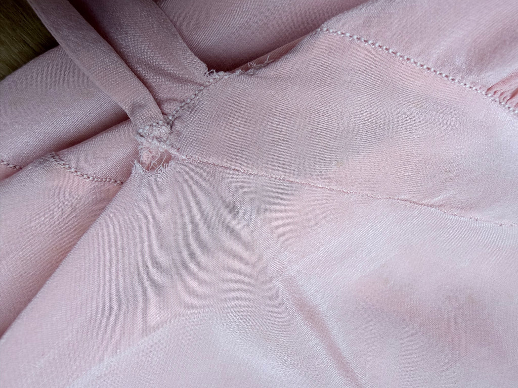 Antique Vintage 1930s Pink Silk Two-Piece Gown & Jacket Set