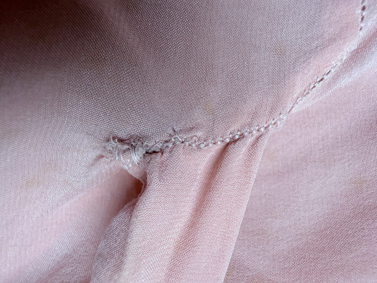 Antique Vintage 1930s Pink Silk Two-Piece Gown & Jacket Set