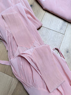 Antique Vintage 1930s Pink Silk Two-Piece Gown & Jacket Set