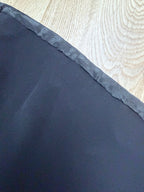 Antique 1930s Black Satin Silk Slip Dress