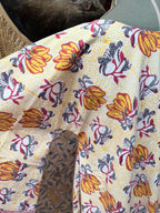 Handmade Anokhi Floral Bell Sleeve Mini Dress | The Tablecloth Collection