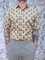 The Marigold Jasper | Men's Ethically Handmade Vintage Style Cotton Button-Up Shirt