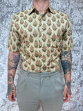 The Marigold Jasper | Men's Ethically Handmade Vintage Style Cotton Button-Up Shirt