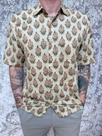 The Marigold Jasper | Men's Ethically Handmade Vintage Style Cotton Button-Up Shirt