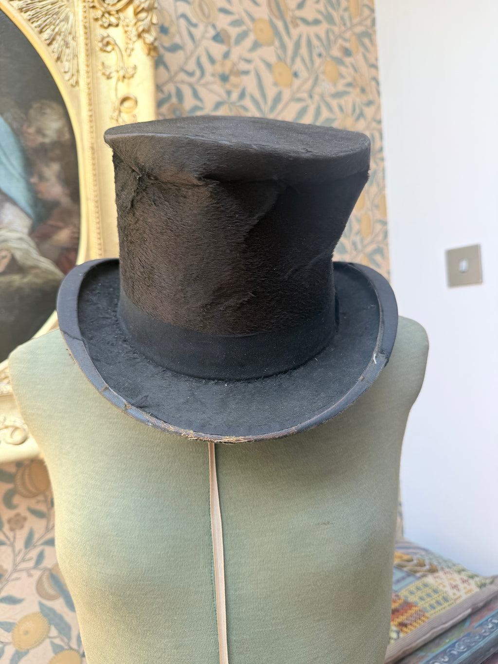 Antique Victorian Edwardian Top Hat | Made in Bristol, England