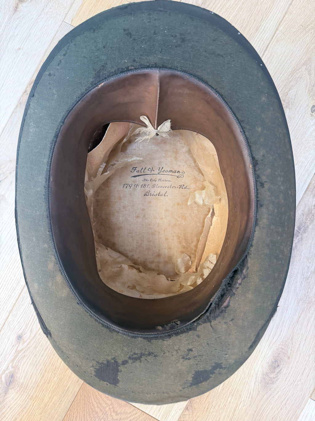 Antique Victorian Edwardian Top Hat | Made in Bristol, England