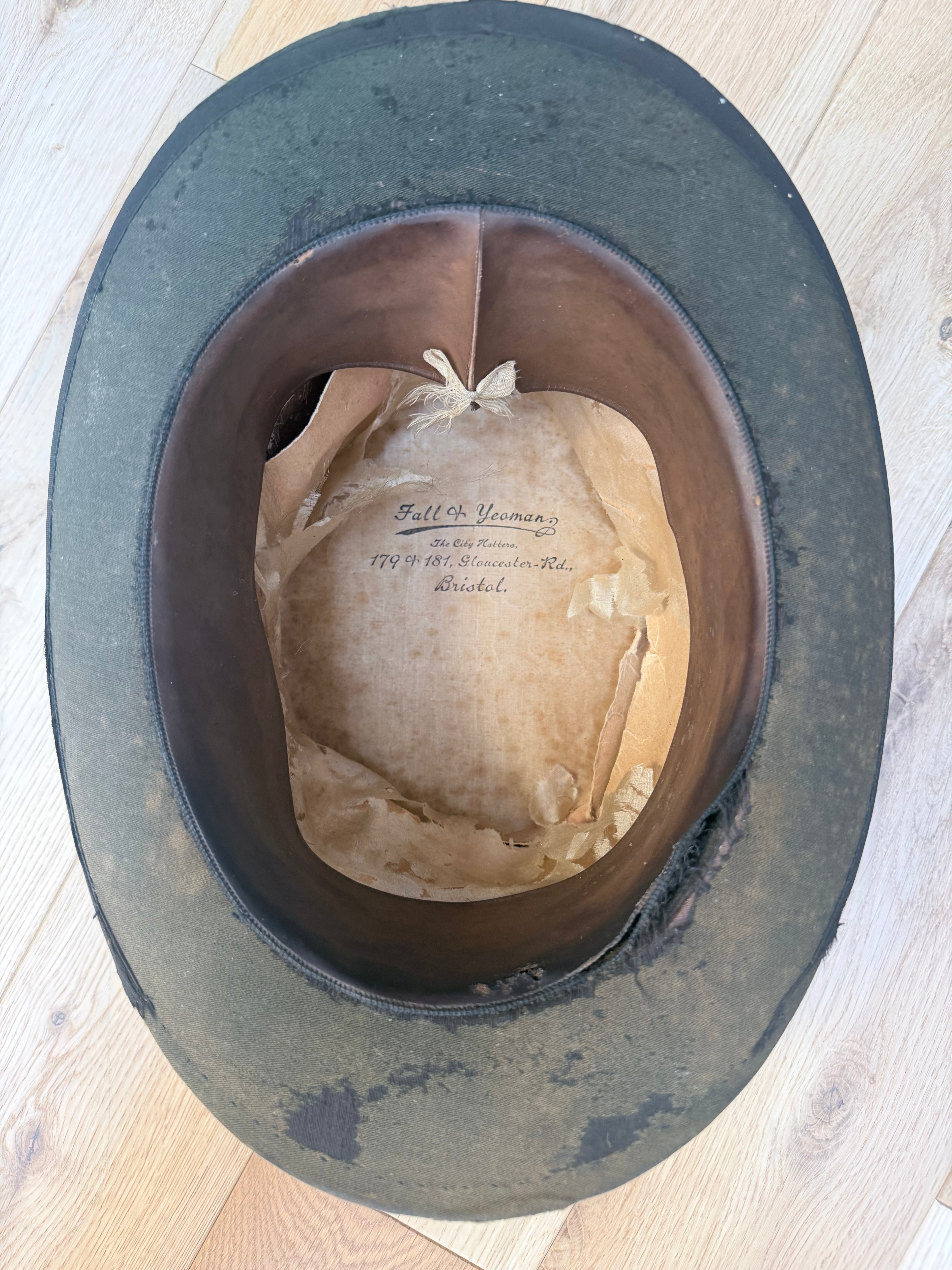 Antique Victorian Edwardian Top Hat | Made in Bristol, England