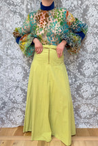 Vintage 1960s 'Mother Wouldn't Like It' Sheer Velvet Bishop Sleeve Blouse | London Boutique