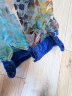 Vintage 1960s 'Mother Wouldn't Like It' Sheer Velvet Bishop Sleeve Blouse | London Boutique