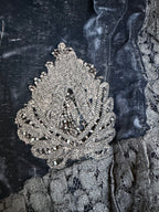 Antique Dark Blue Velvet and Lace Jacket 1890-1910