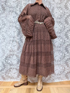 Vintage 1960s/1970s Jean Varon Bell Sleeve Polka Dot Dress