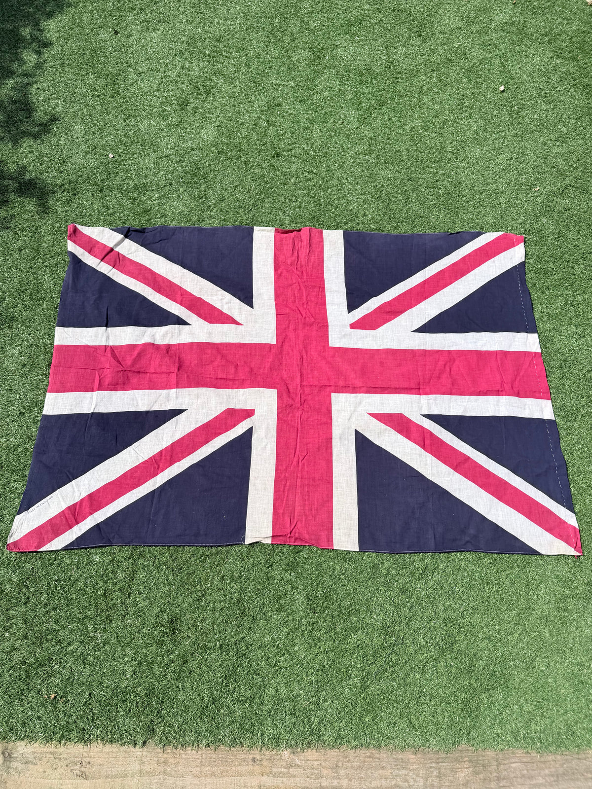 Vintage 1950s Union Jack Flag - Made in England
