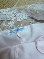 Vintage 1970s David Nieper Pink Lace Teddy Lingerie