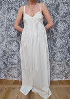 Vintage 1970s White Victorian Laura Ashley Nightdress Gown
