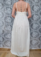 Vintage 1970s White Victorian Laura Ashley Nightdress Gown