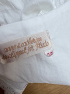 Vintage 1970s Pluto White and Lilac Broderie Anglaise Nightdress