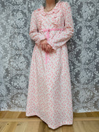 Vintage 1970s Vintage Quad Pink Prairie Dress