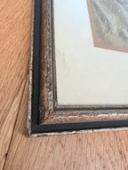 Pair of Beautiful Original Signed 1967 Charcoal Portrait Drawings
