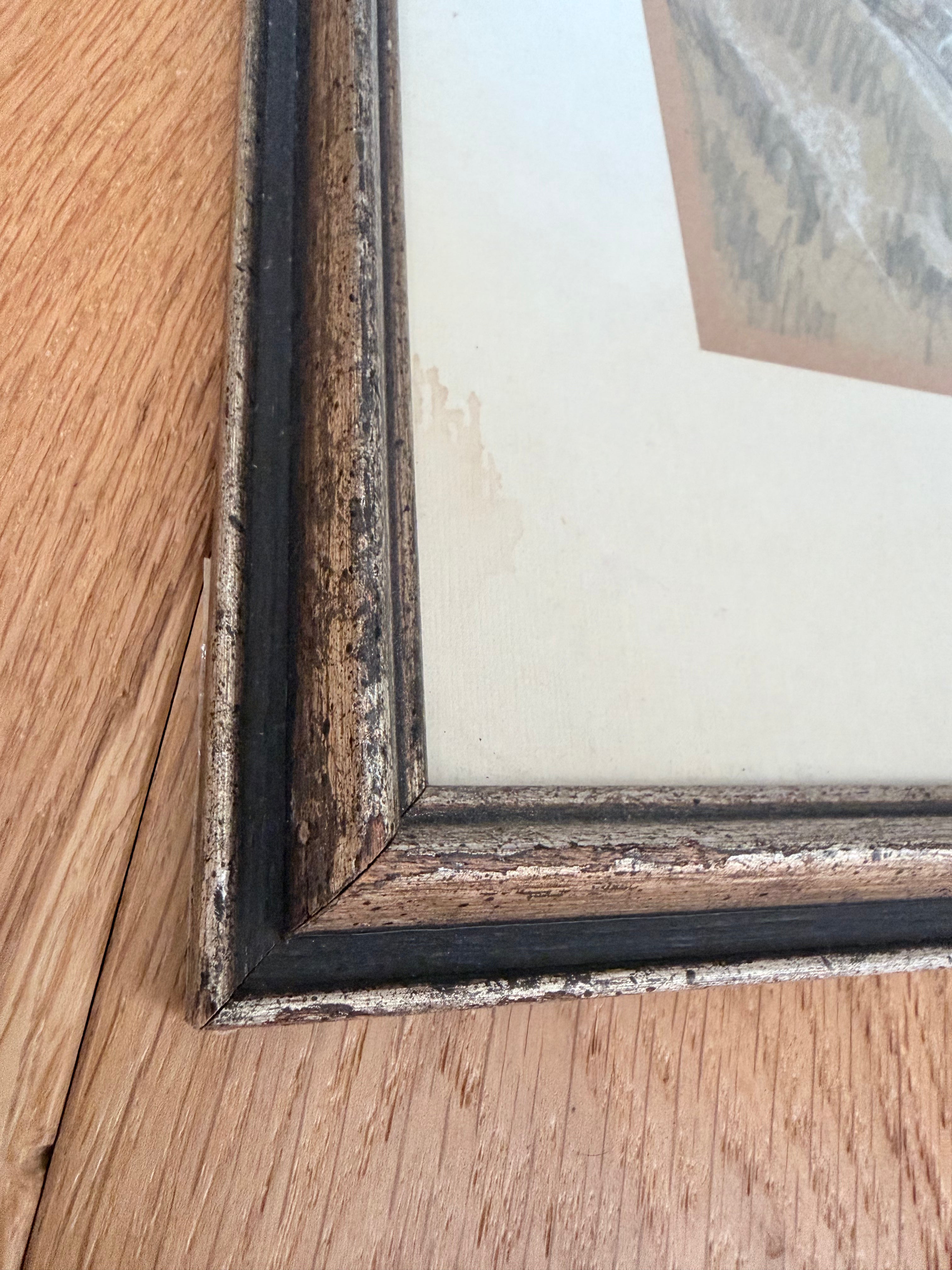 Pair of Beautiful Original Signed 1967 Charcoal Portrait Drawings