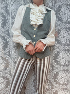 Mary Quant of London 1960s Pinstripe Tailored Waistcoat