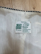 Mary Quant of London 1960s Pinstripe Tailored Waistcoat