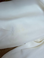 Vintage 1970s Anna Belinda Oxford Silk Wedding Dress