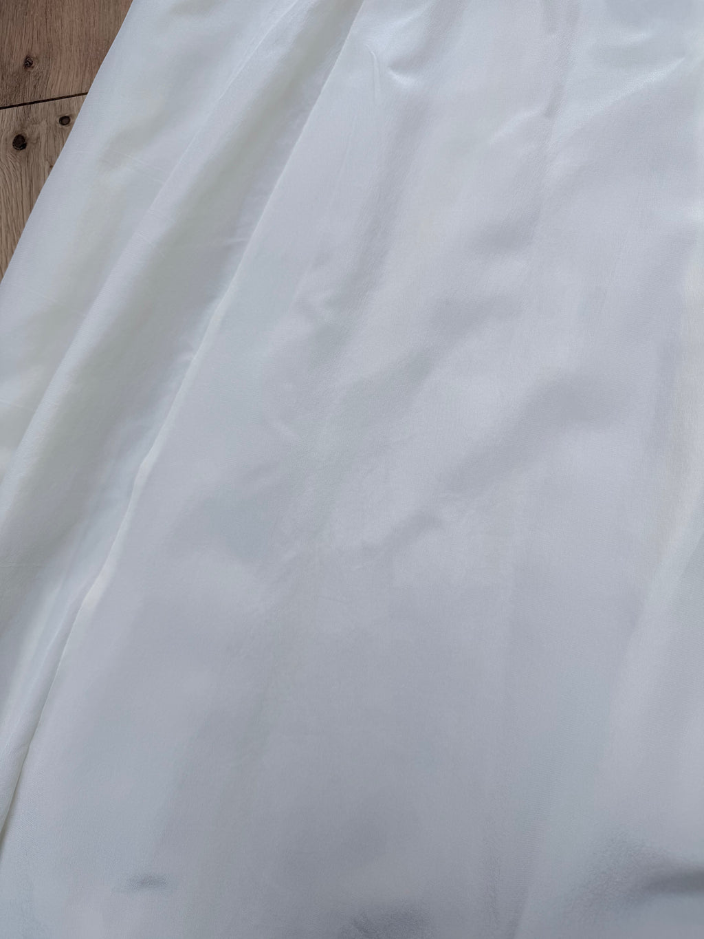 Vintage 1970s Anna Belinda Oxford Silk Wedding Dress