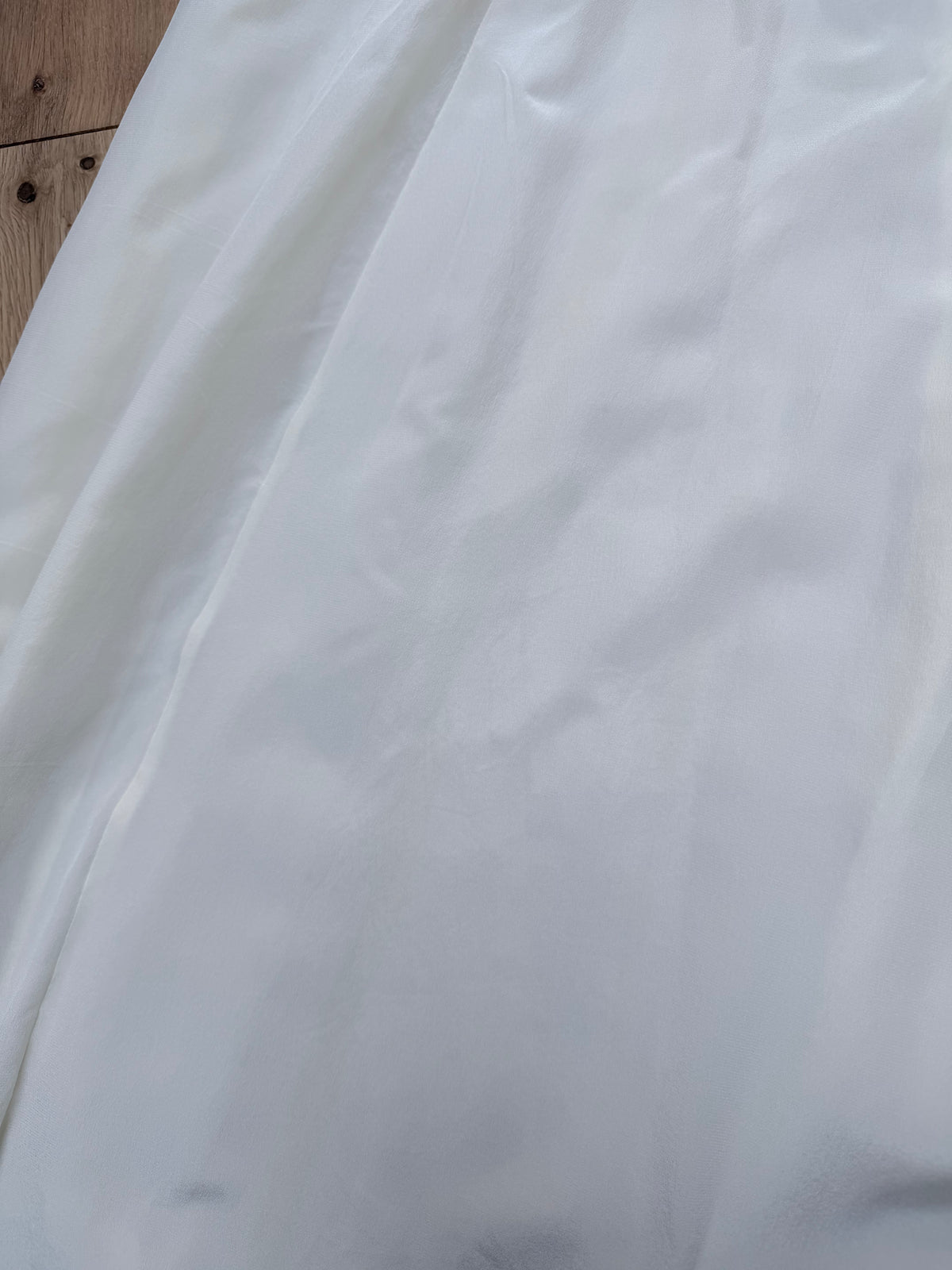 Vintage 1970s Anna Belinda Oxford Silk Wedding Dress