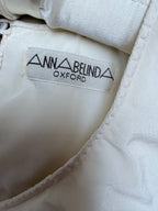 Vintage 1970s Anna Belinda Oxford Silk Wedding Dress