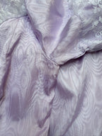 Vintage 1970s Lilac Lace Ruffle Sleeve Prairie Dress | Beauty and the Beast Ballgown
